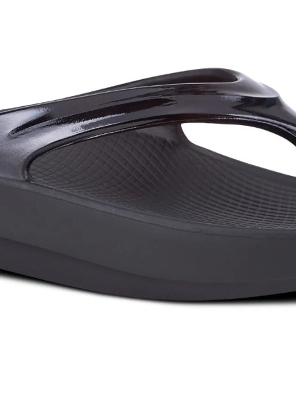 😎 OOFOS oolala black sandals